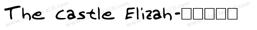 The Castle Elizah字体转换